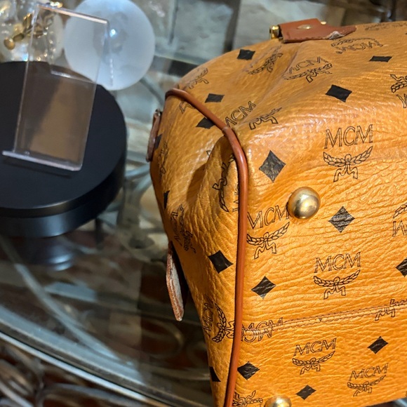 MCM Cognac Visetos Satchel - Picture 9 of 14